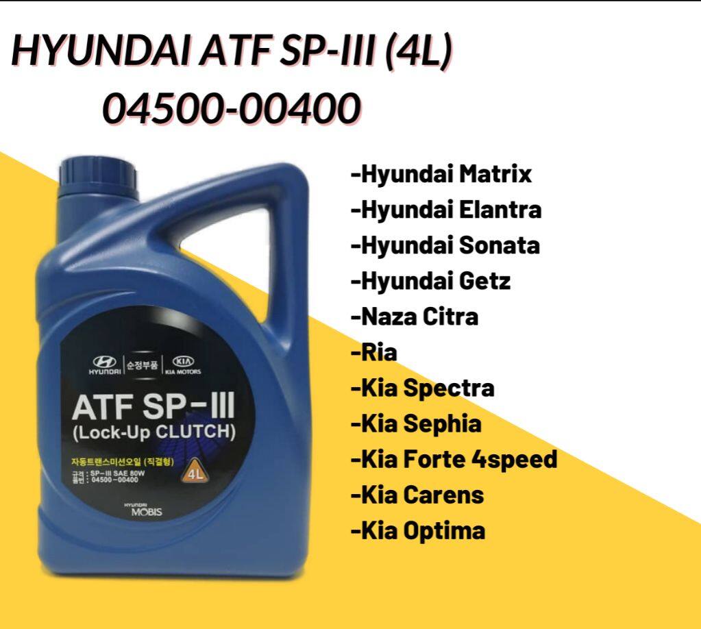 Kia Hyundai Atf Sp Iii Sp Auto Transmision Fluid Litres Lazada