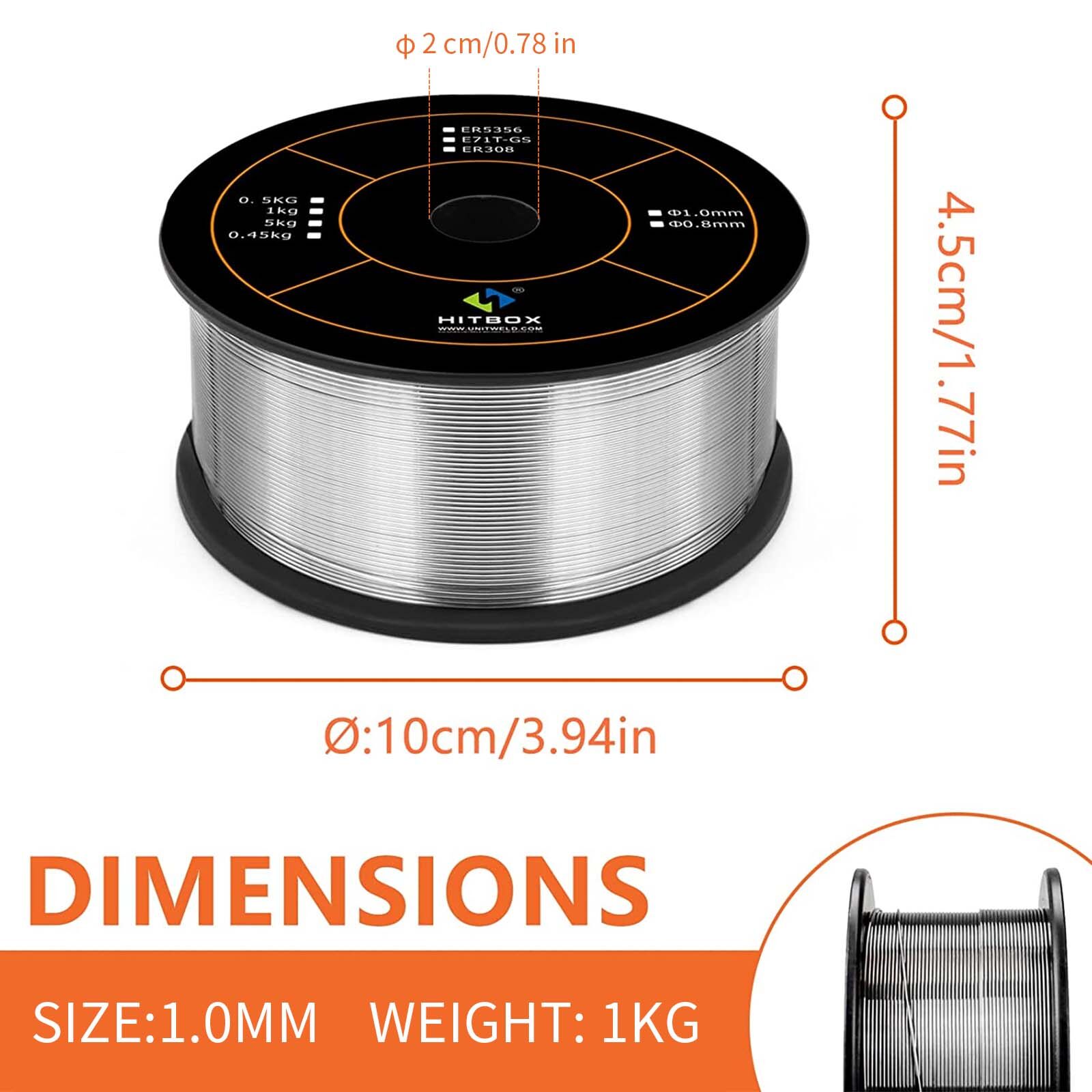 Hitbox Kg Mm Mm Flux Cored Wires E T Gs Welding Wire For Mig