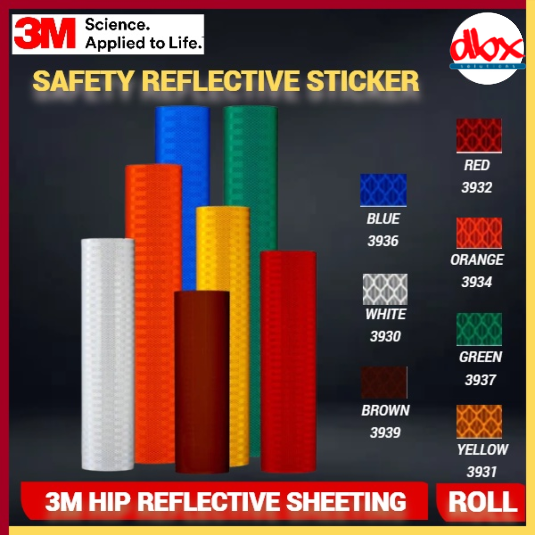 Ready Stock 3M Original High Intensity Prismatic HIP Reflective