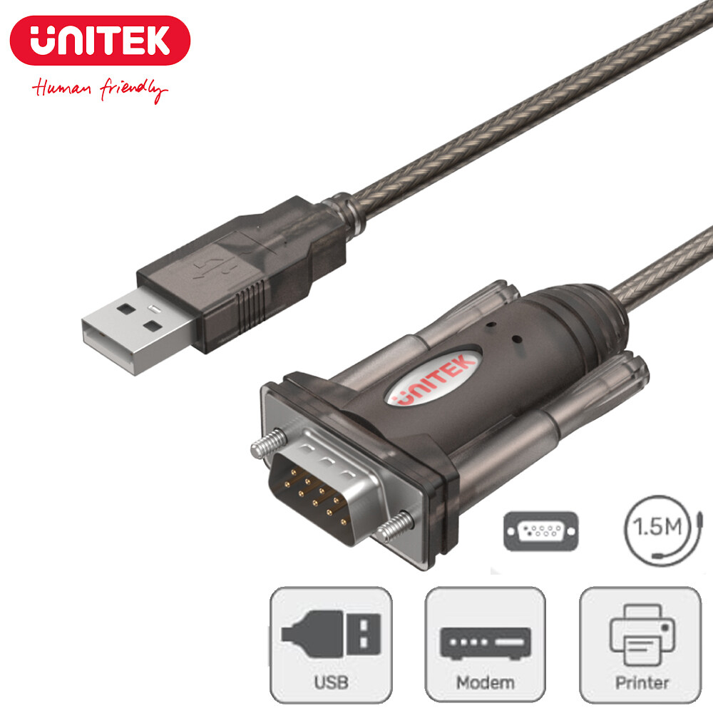 Unitek Usb To Serial Rs Converter Cable For Serial Devices Printer