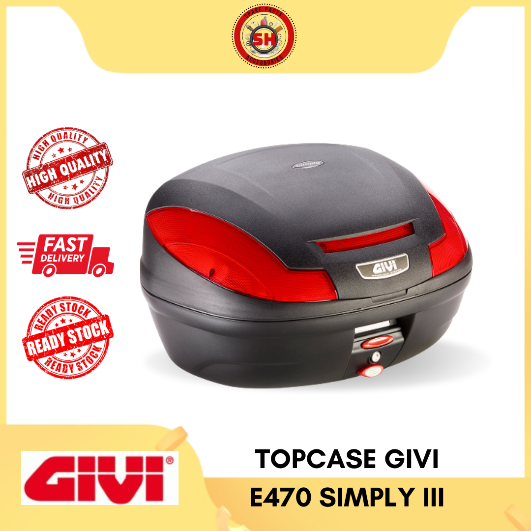 Top Case Box Givi E Simply Iii Liter Box Ready Stock Monolock