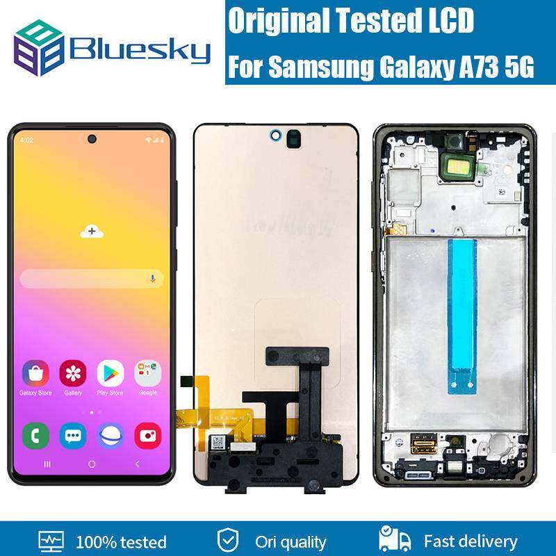 Bluesky 6 7 Original Super AMOLED Display For Samsung A73 5G A736B SM