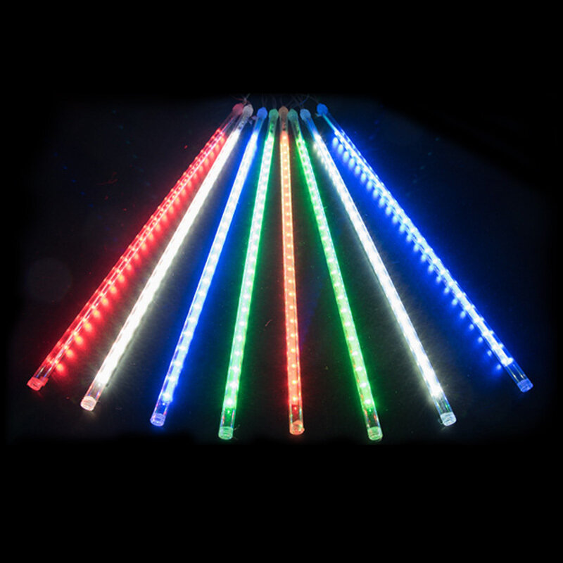 StarALL 8 Tubes Meteor Effect Glow Sticks LED String Light Rain Snowfall Lights Decor Lamp