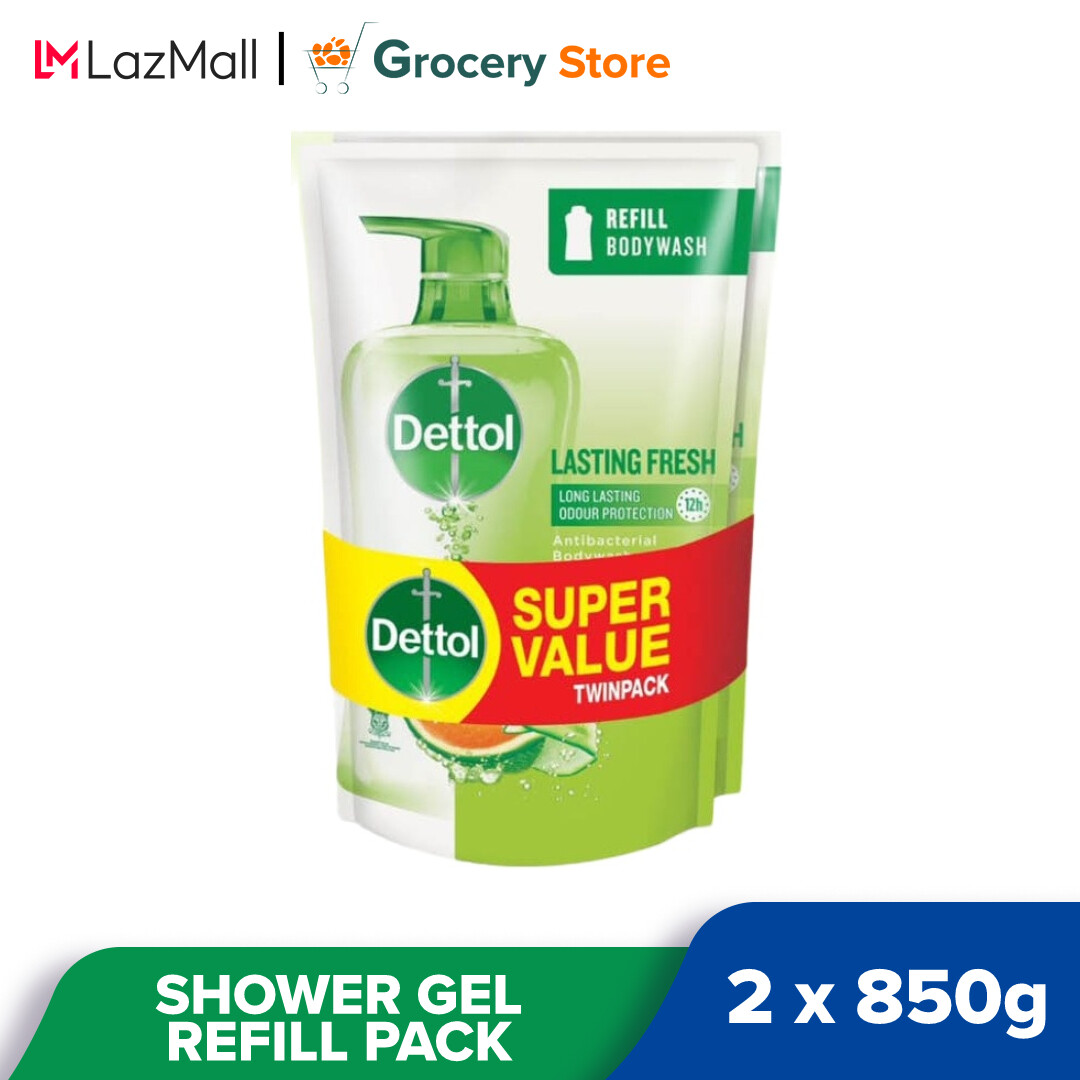 Dettol Shower Gel Antibacterial Body Wash Shower Gel Refill Pouch Ml