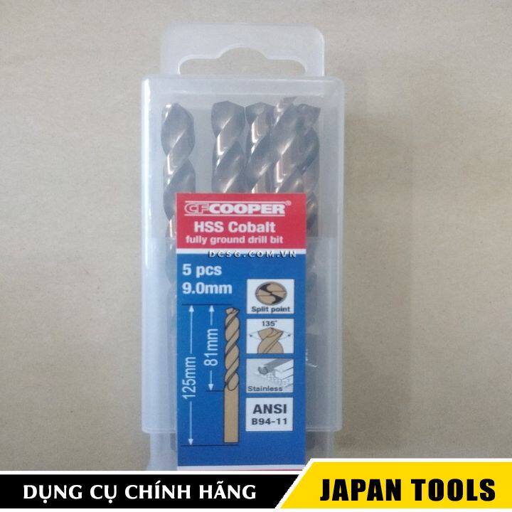 MŨI KHOAN THÉP INOX CFCOOPER HCM090