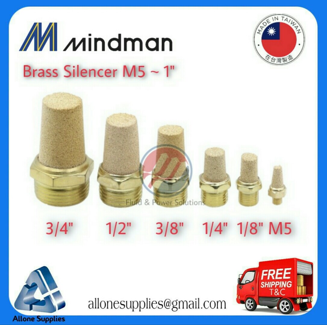 Mindman Brass Silencer Big Type M5 1 8 1 4 3 8 1 2 3 4