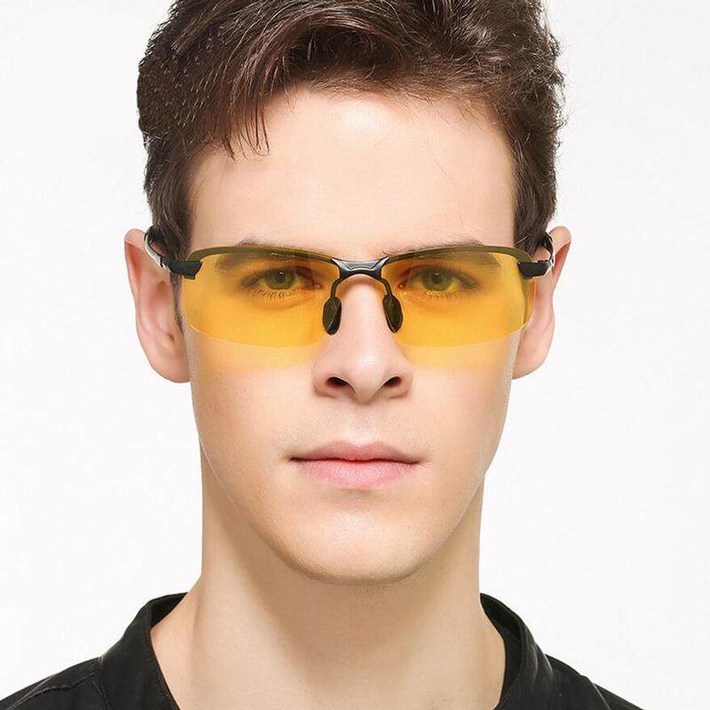 1 PC Men แว่นตารถไดรเวอร์การมองเห็นได้ในเวลากลางคืนแว่นตาก็อกเกิ้ลป้องกัน - Glare แว่นตากันแดดผู้ชาย Polarized แว่นกันแดดขับรถ 1 PC Men แว่นตารถไดรเวอร์การมองเห็นได้ในเวลากลางคืนแว่นตาก็อกเกิ้ลป้องกัน - Glare แว่นตากันแดดผู้ชาย Polarized แว่นกันแดดขับรถ