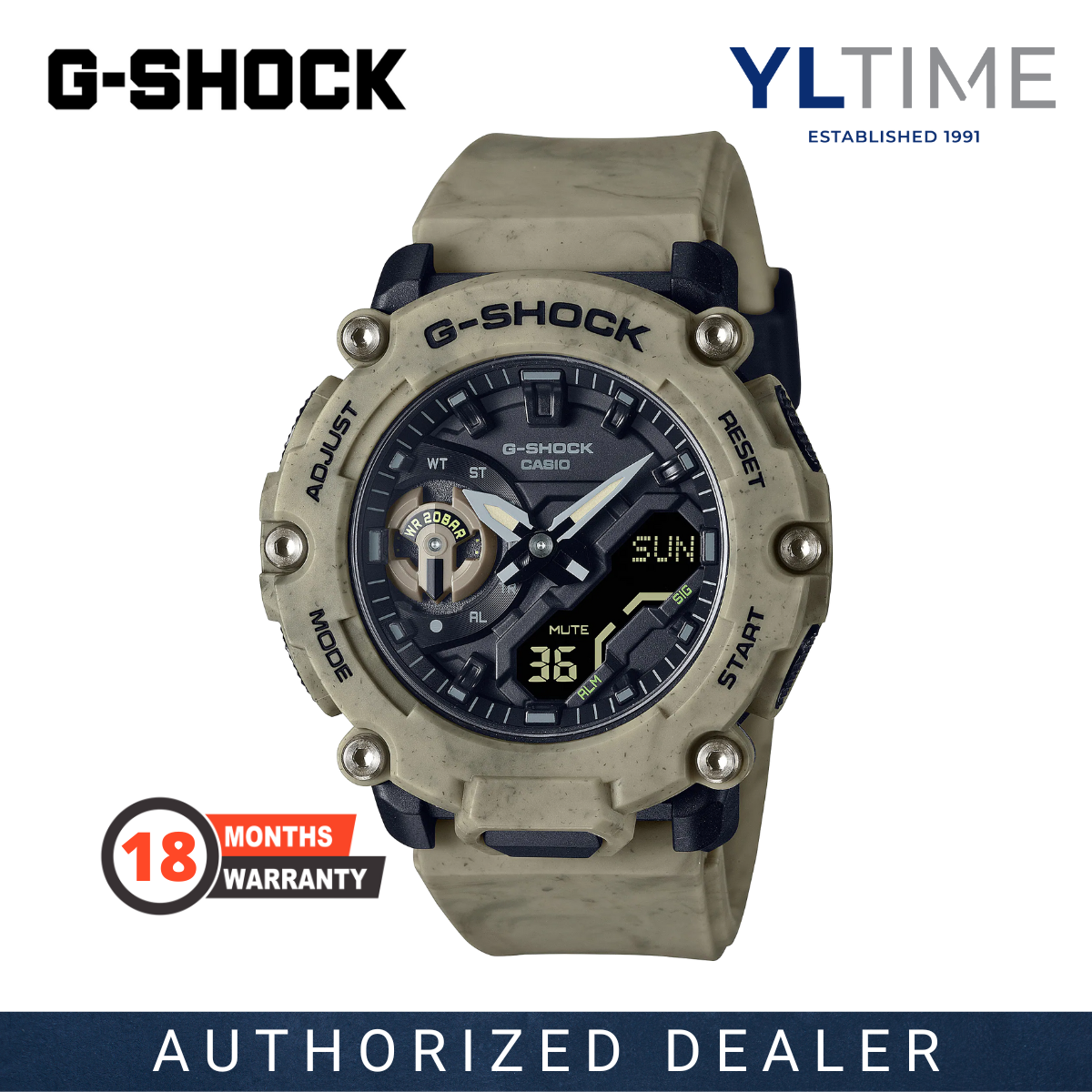 Marco Warranty Casio G Shock Ga Sl A Sand Land Series Analog