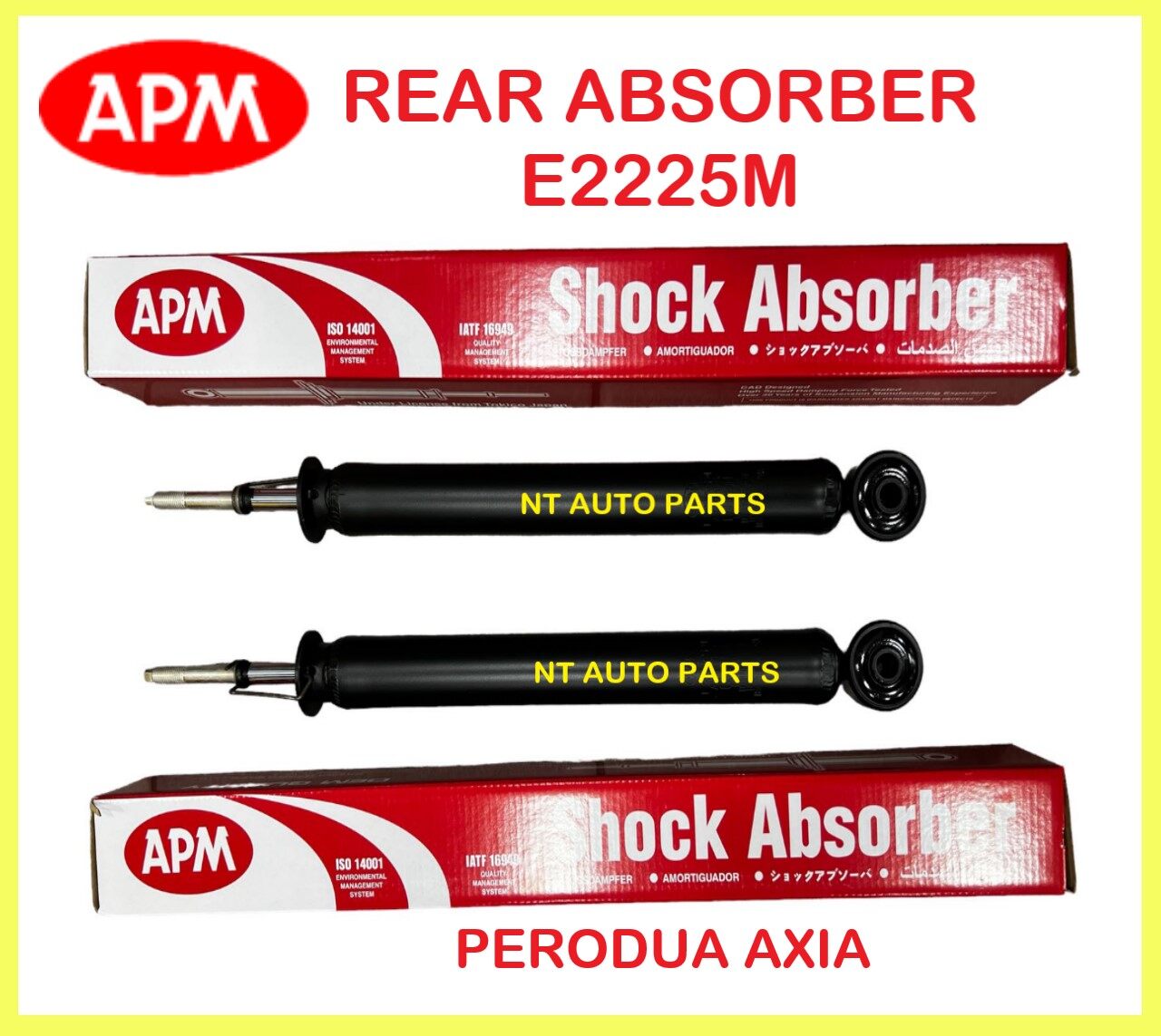 Bezza Axia Absorber APM Rear Belakang GAS Axia Absorber Bezza Absorber