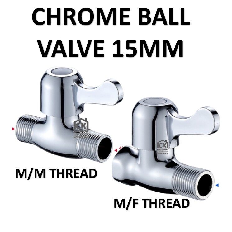 15MM 1 2 Stainless Steel Handle MF Stopcock Angle Valve Ball Valve MM