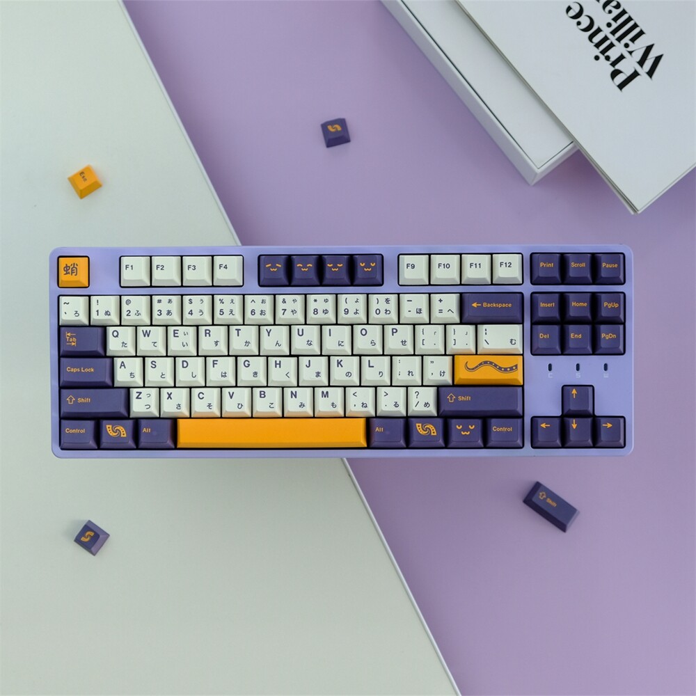 Keycap OnlyGMK Tako Keycap 129 Keys Cherry Profile PBT Five Sided