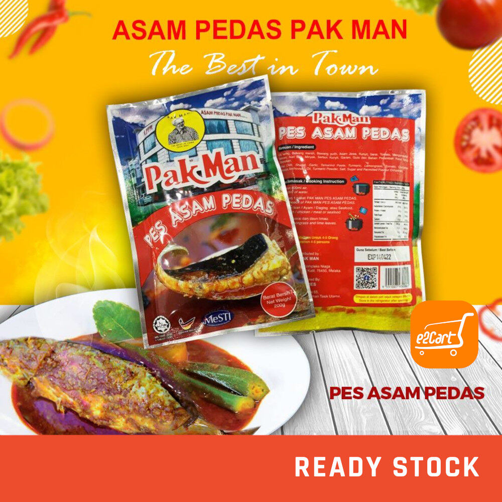 Pes Asam Pedas Pak Man 100 Asli Asam Pedas Melaka Paket The Best In