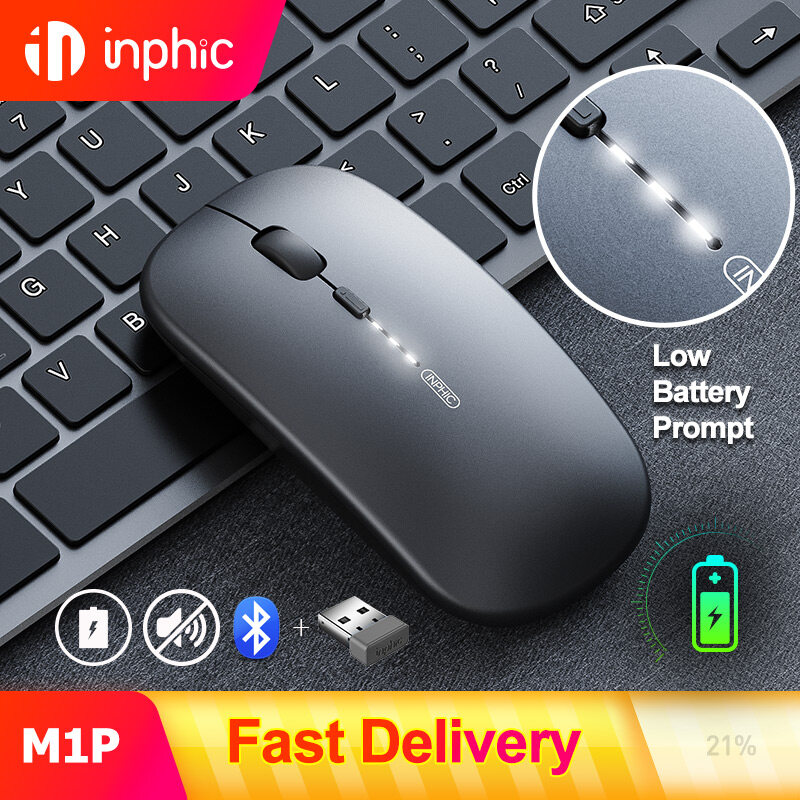 Inphic Pm G Wireless Mouse Rechargeable Ultra Slim Silent