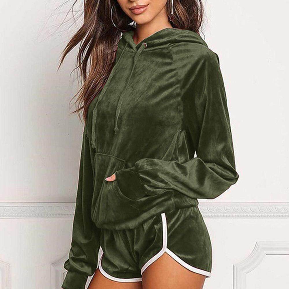 สุภาพสตรีชุดกีฬา Sweatshirt เสื้อกางเกงสวม Tracksuit