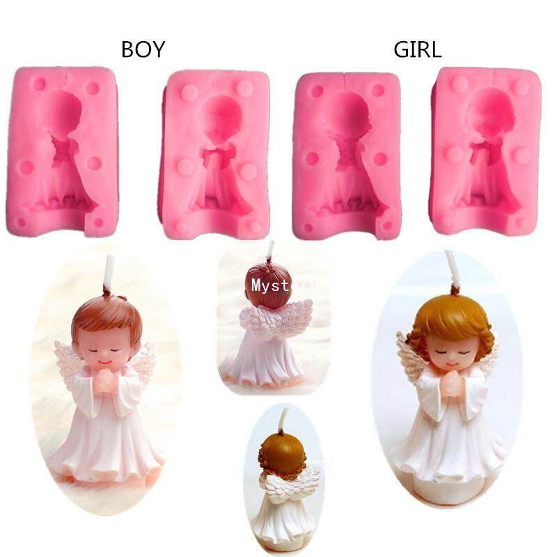 Misteri 2 Pcs/set Tiga Dimensi Malaikat Kecil Anak Laki-laki Anak Perempuan Semprotan Penetes RDA Cetakan