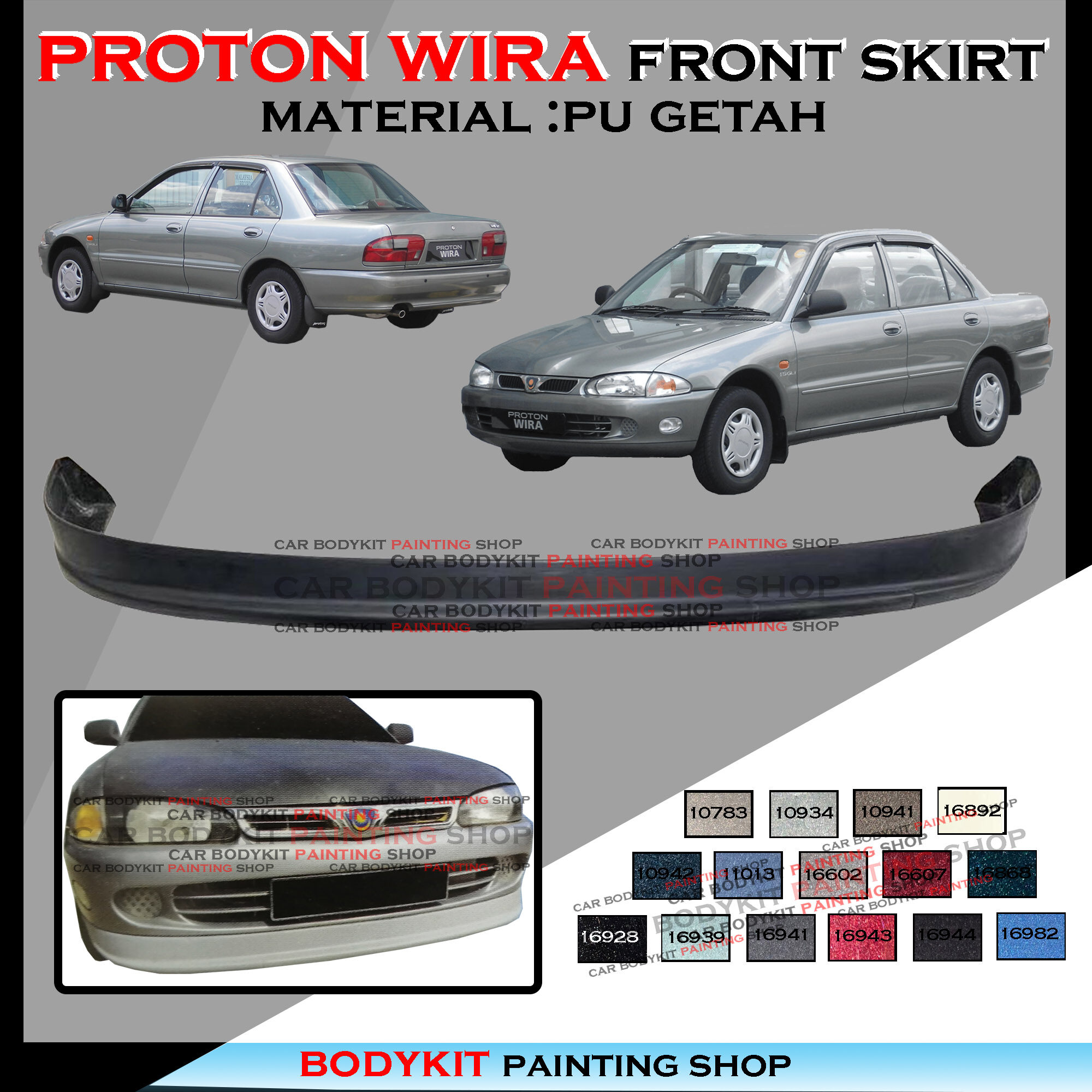 Proton Wira Staria Putra Front Skirt Sedan Saloon Aeroback Front Skirt