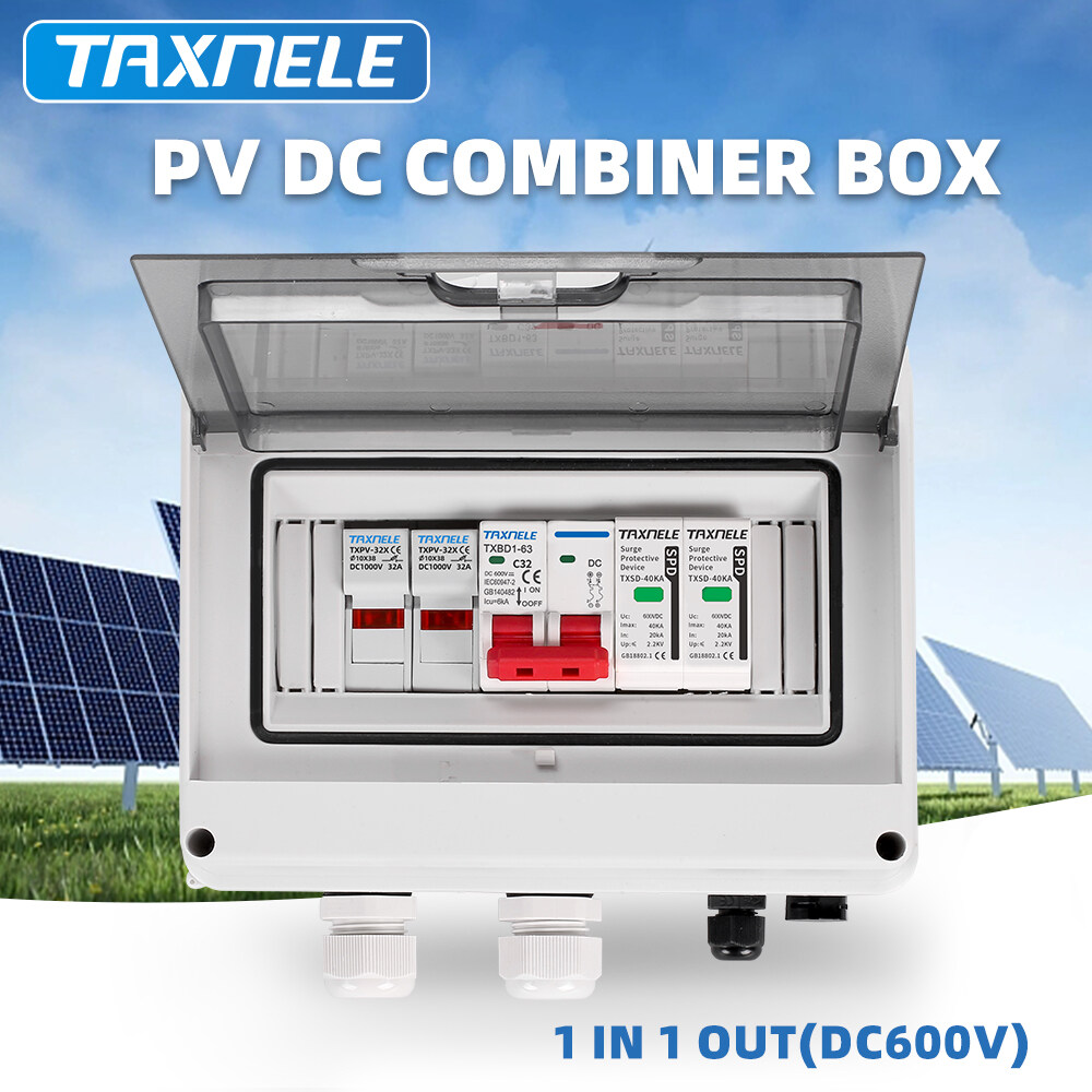 Pv Dc Combiner Box Input Out Dc V Fuse Mcb Spd Surge Lightning