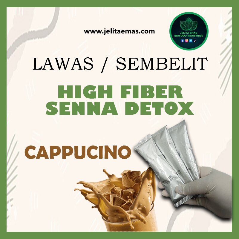 1 Sachet CAPUCCINO Senna Detox Kopi Kurus Direct Kilang Sanna