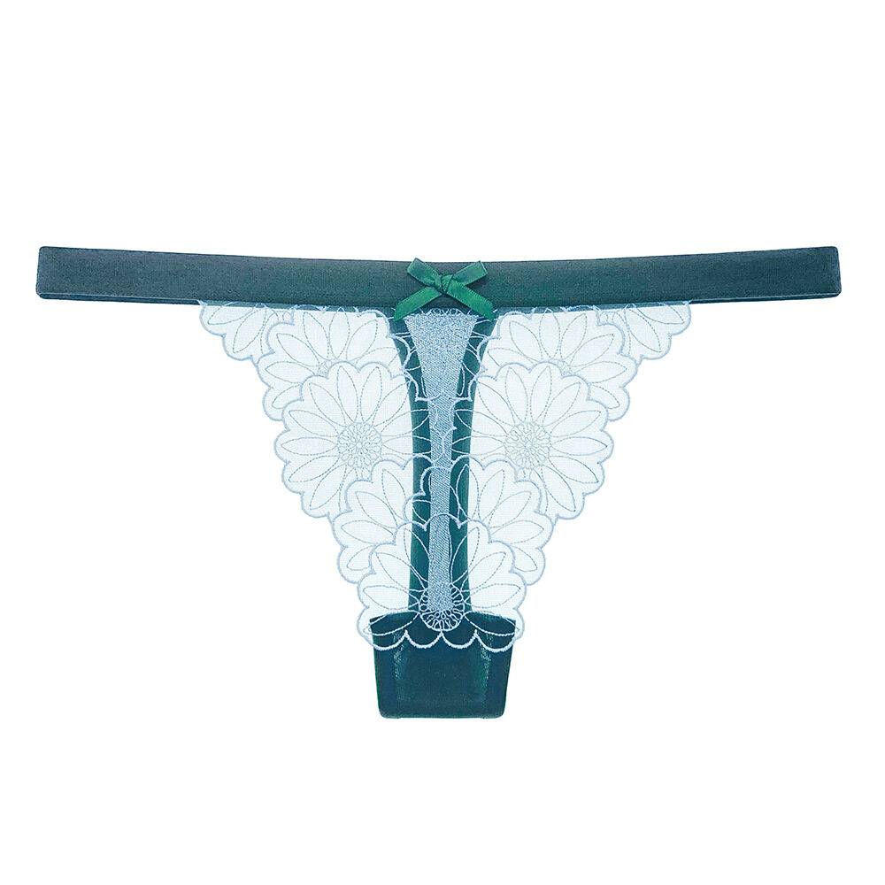 Bilovefull Sexy Lingerie Daisy Element Thong Women S Ultra Thin Texture