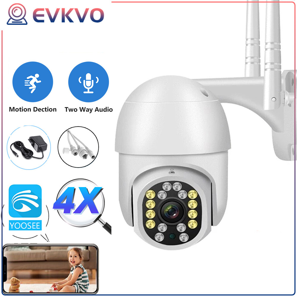 EVKVO FHD 5MP Yoosee APP Full Color Night Vision กลางแจง Wifi PTZ IP