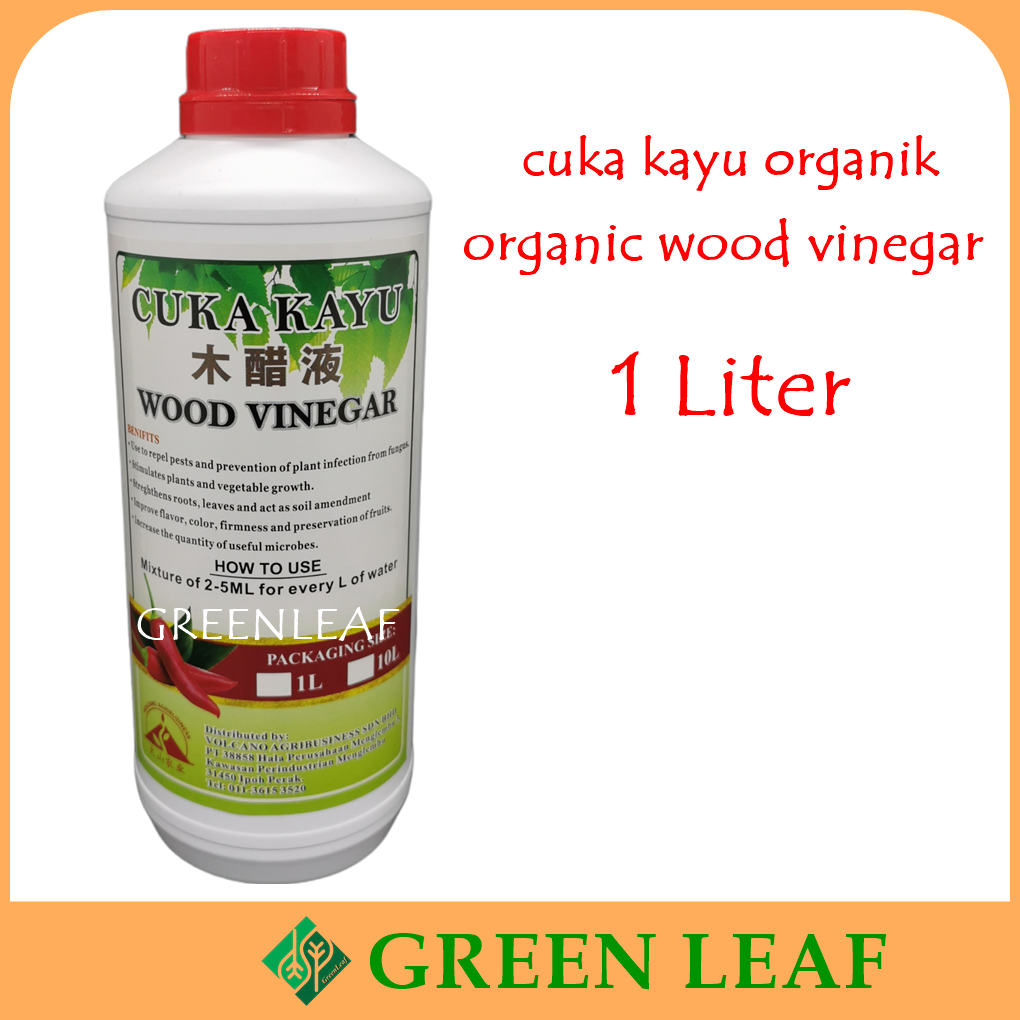 Wood Vinegar 1L Cuka Kayu Racun 100 Organic Organik 木醋 Lazada