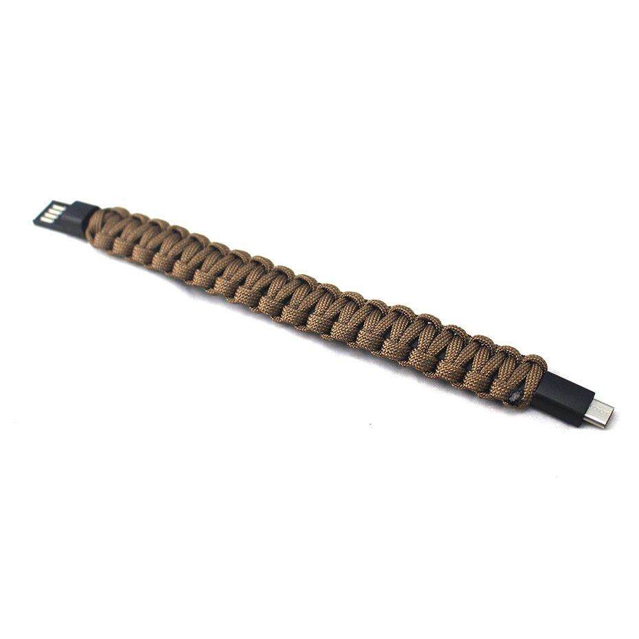R-TRIP ทอสร้อยข้อมือเชือกไนล่อน Type - C สายข้อมูล Universal สำหรับสมาร์ทโทรศัพท์มือถือ