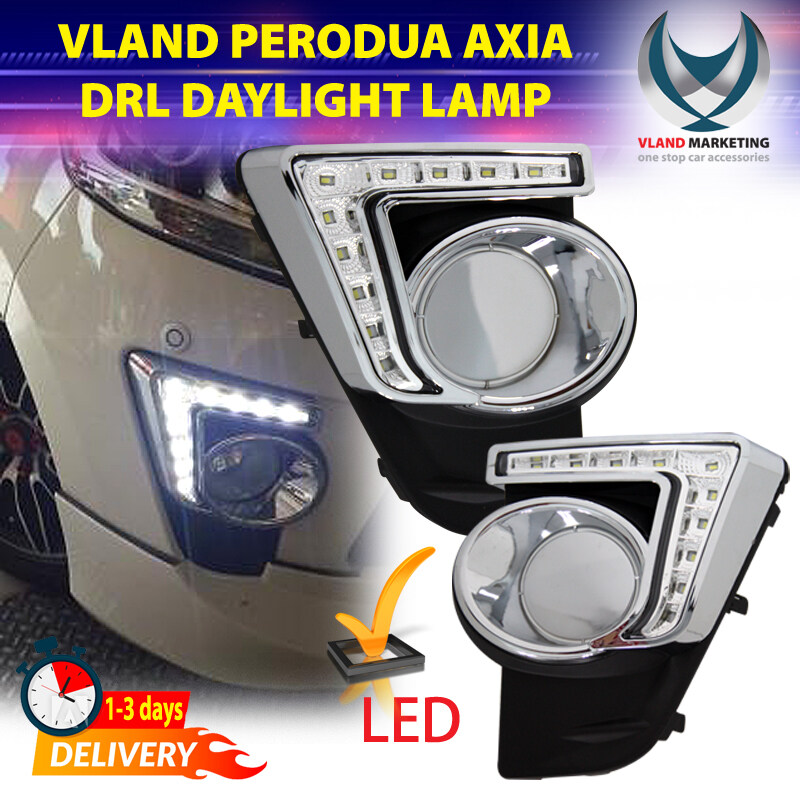 Vland Perodua Axia Se Drl Daylight Light Lamp Cover With Light