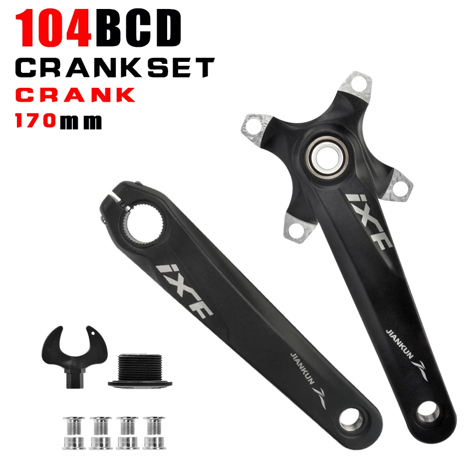 IXF MTB Bike Crankset Bicycle Hollow Integrated Crank Modified Single