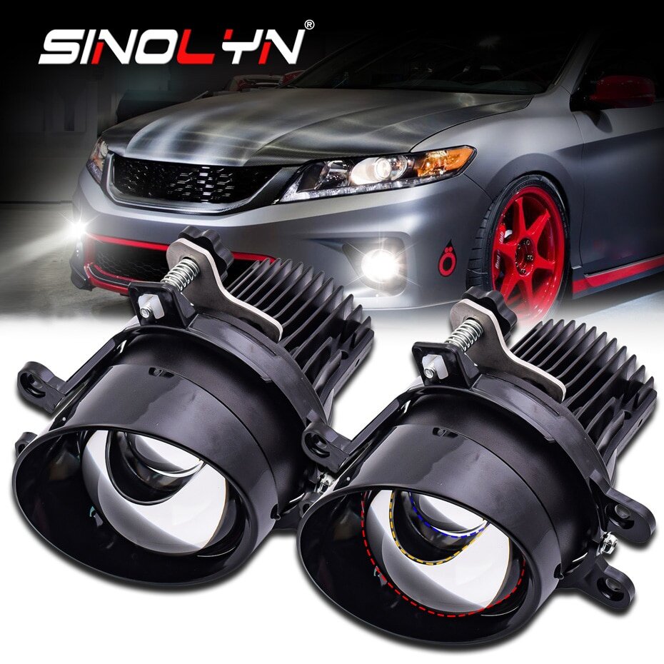 Bi Led Fog Lenses Hyperboloid Fog Lights For Toyota Corolla Yaris Auris