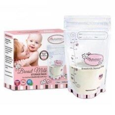 Autumnz - Double Zip Lock Breast Milk Storage Bag (25 bags) *12oz*