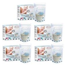 Autumnz Double Ziplock Breastmilk Storage Bag 7 oz (5 Packs) NEW