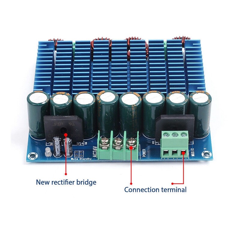 Tda Th Class D High Power Dual Channel Digital Audio Amplifier Board