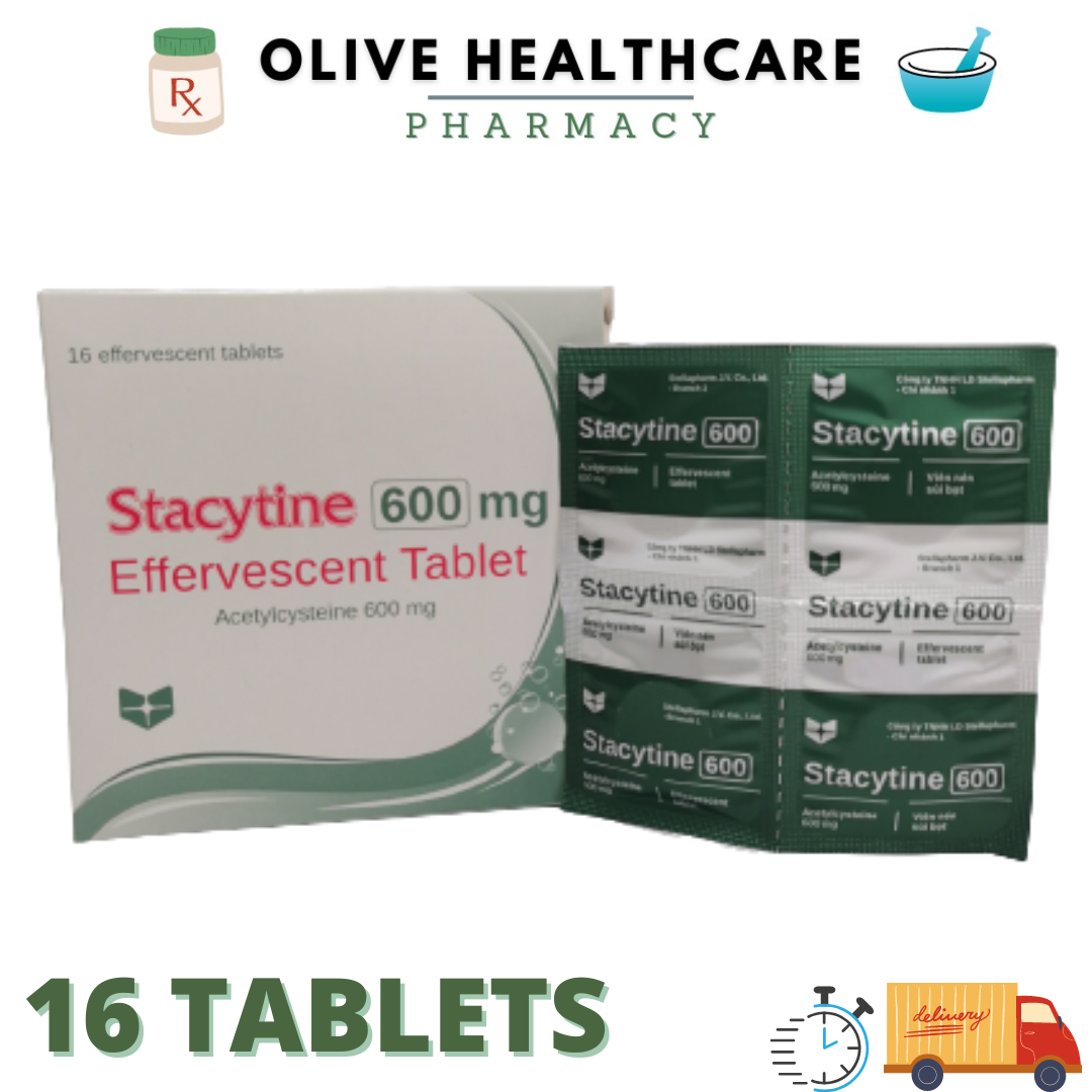 Stacytine Effervescent Tablets Acetylcysteine Mg Exp Lazada