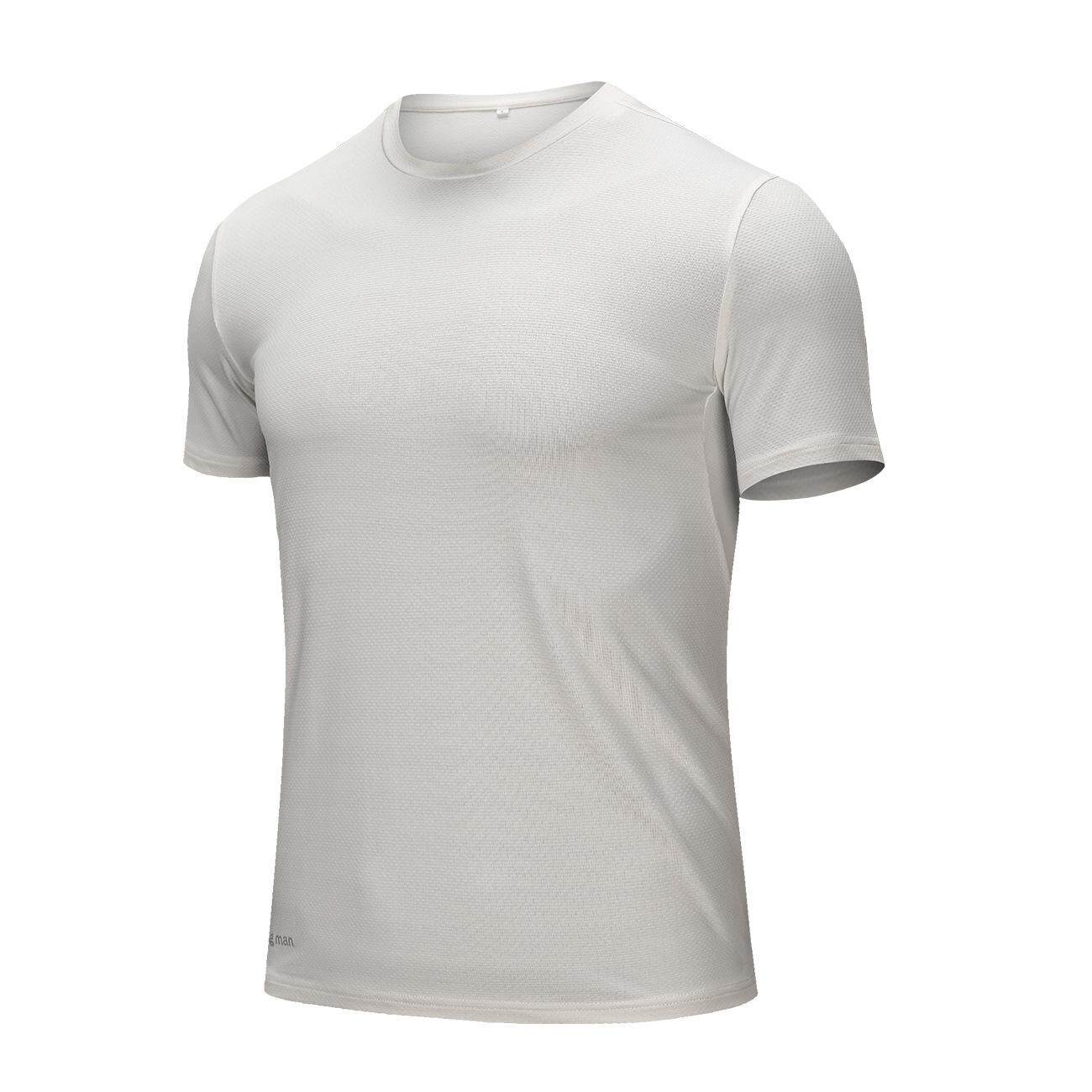 กีฬาแขนสั้นชายแห้งเร็ว Breathable หลวมออกกำลังกายเหงื่อวิ่งครึ่งแขนเสื้อยืด