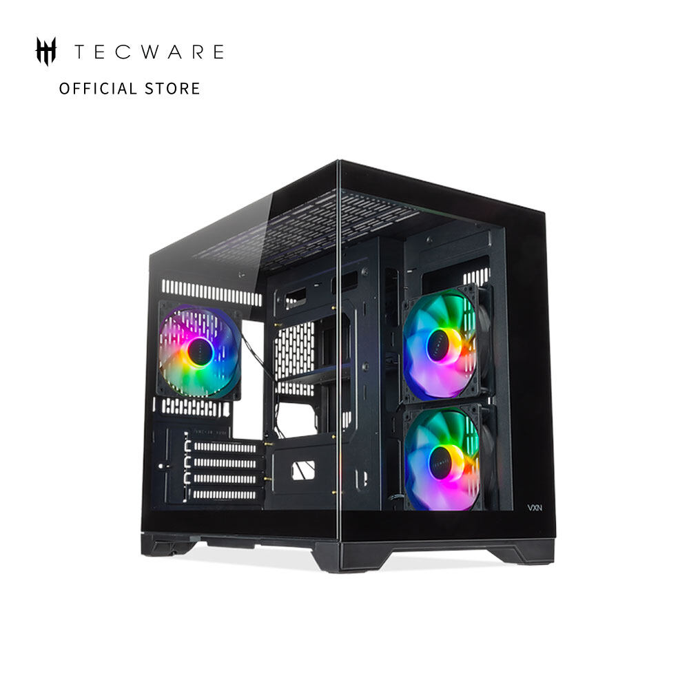 Tecware VXN Evo Dual Chamber ARGB MATX Casing Lazada