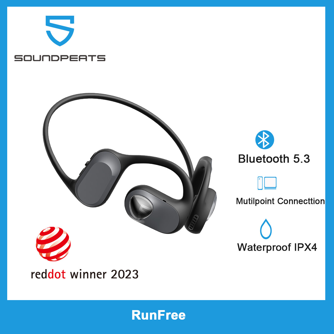 Soundpeats Runfree Bluetooth V Air Conduction Mm Dynamic Driver