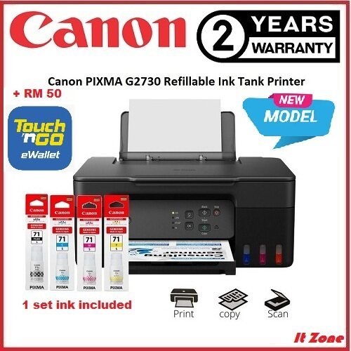 Canon Pixma G G G Wifi Refillable Ink Tank All In One