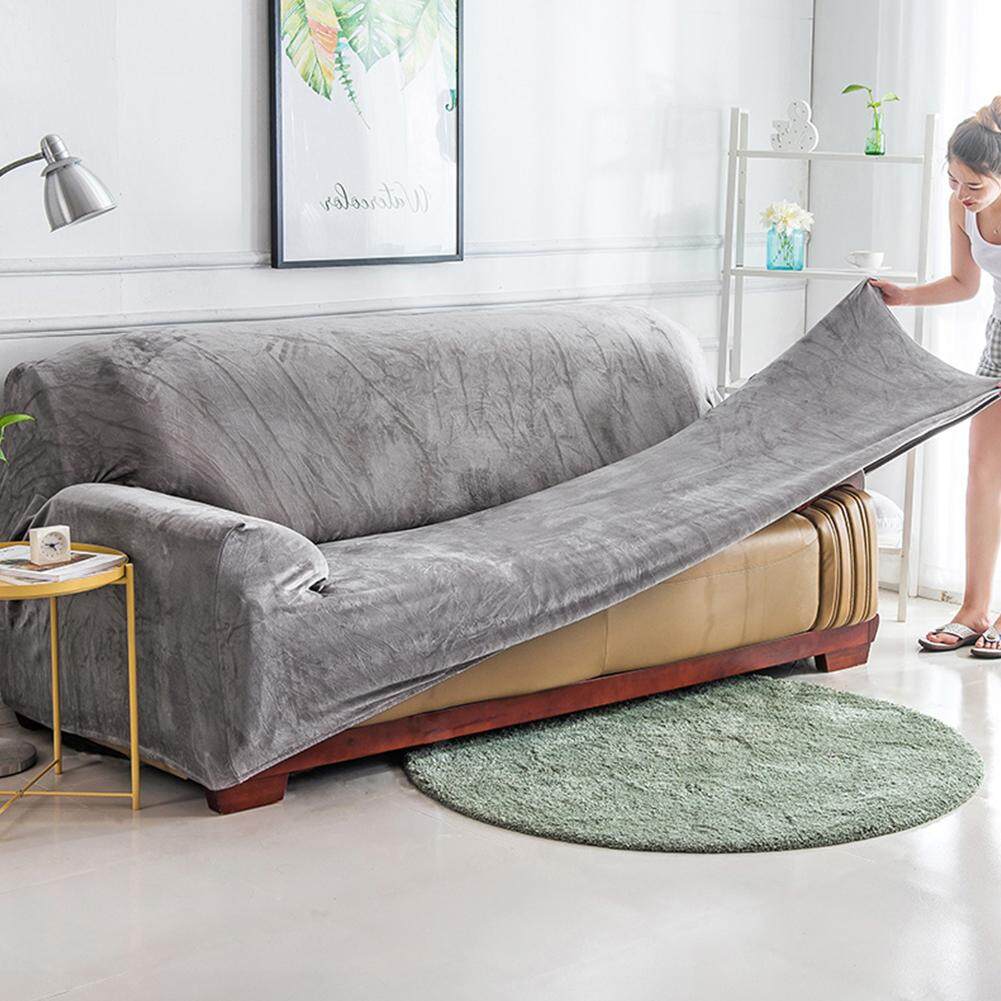 Chống trơn trượt Làm Dày Sang Trọng Thun Tất Cả-Đã bao gồm Sofa Tấm Bảo Vệ cho Mùa Thu Đông