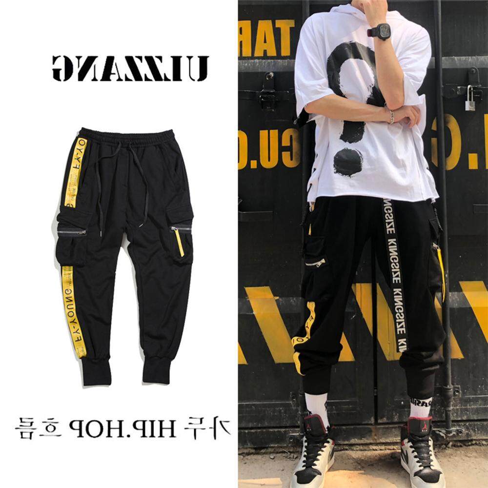VENFLON Men Hiphop Golden Chain INS Chic Skinny Pant Cargo VENFLON Men Hiphop Golden Chain INS Chic Skinny Pant Cargo
