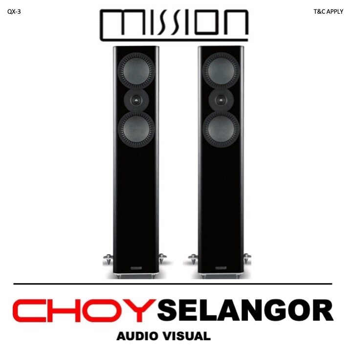 Mission Qx Hi Gross Black Floorstanding Speakers Lazada