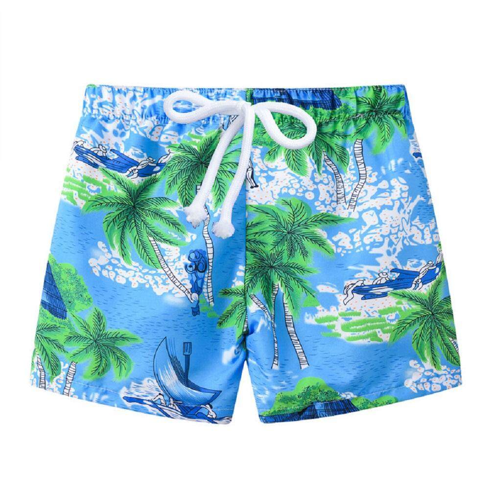 DLong เด็กเสื้อผ้าเด็กชายเด็กผู้หญิงการ์ตูนมะพร้าวต้นไม้พิมพ์ Beach Casual กางเกงขาสั้น DLong เด็กเสื้อผ้าเด็กชายเด็กผู้หญิงการ์ตูนมะพร้าวต้นไม้พิมพ์ Beach Casual กางเกงขาสั้น