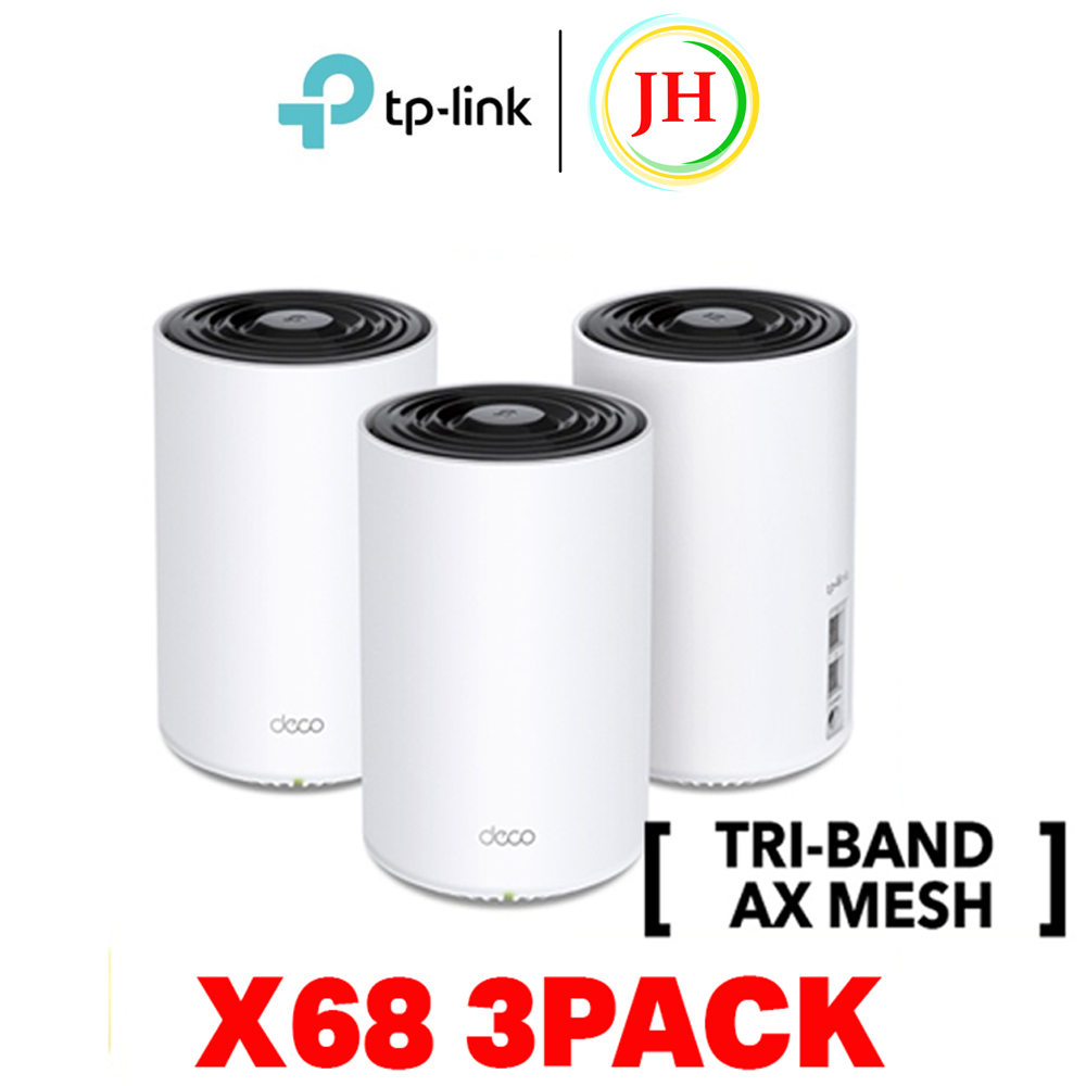 TP LINK AX3600 Tri Band WiFi 6 Whole Home Ai Driven AX Mesh Router With