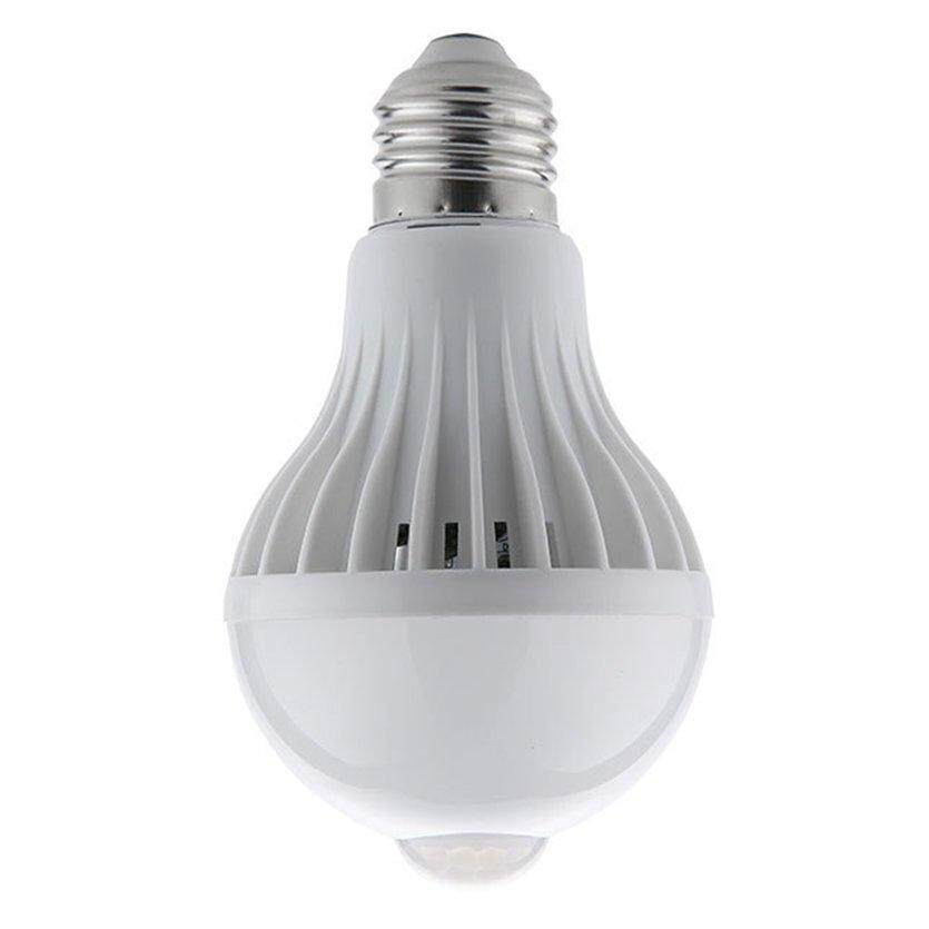 ĐẦU ĐÈN LED PIR Đèn E27 Bóng Đèn Tự Động Thông Minh PIR Hồng Ngoại Chuyển Động Cảm Biến Ánh Sáng