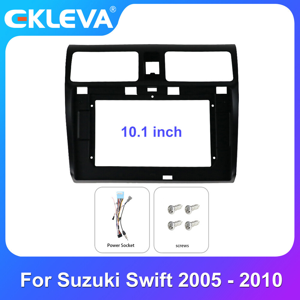 Ekleva Din Car Radio Fascia Panel Dash Mounting Frame For