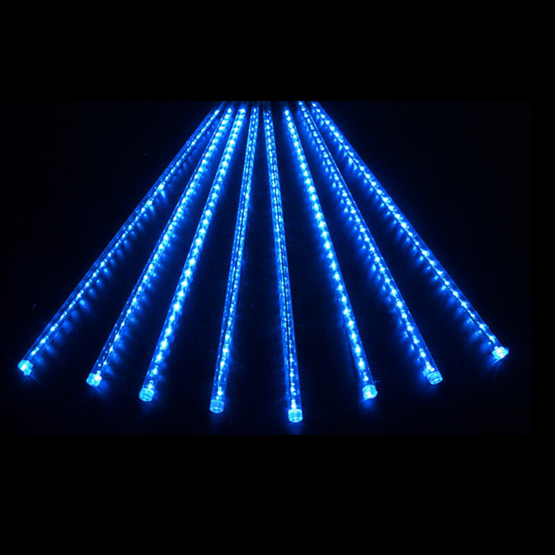 StarALL 8 Tubes Meteor Effect Glow Sticks LED String Light Rain Snowfall Lights Decor Lamp