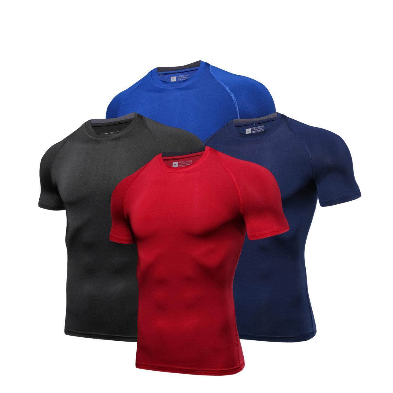 ผู้ชายแขนสั้นสูงยืดหยุ่น Wicking รวดเร็วแห้ง Breathable ผู้หญิงกางเกงรัดรูปสำหรับวิ่งออกกำลังกายแห้งเร็ว ผู้ชายแขนสั้นสูงยืดหยุ่น Wicking รวดเร็วแห้ง Breathable ผู้หญิงกางเกงรัดรูปสำหรับวิ่งออกกำลังกายแห้งเร็ว