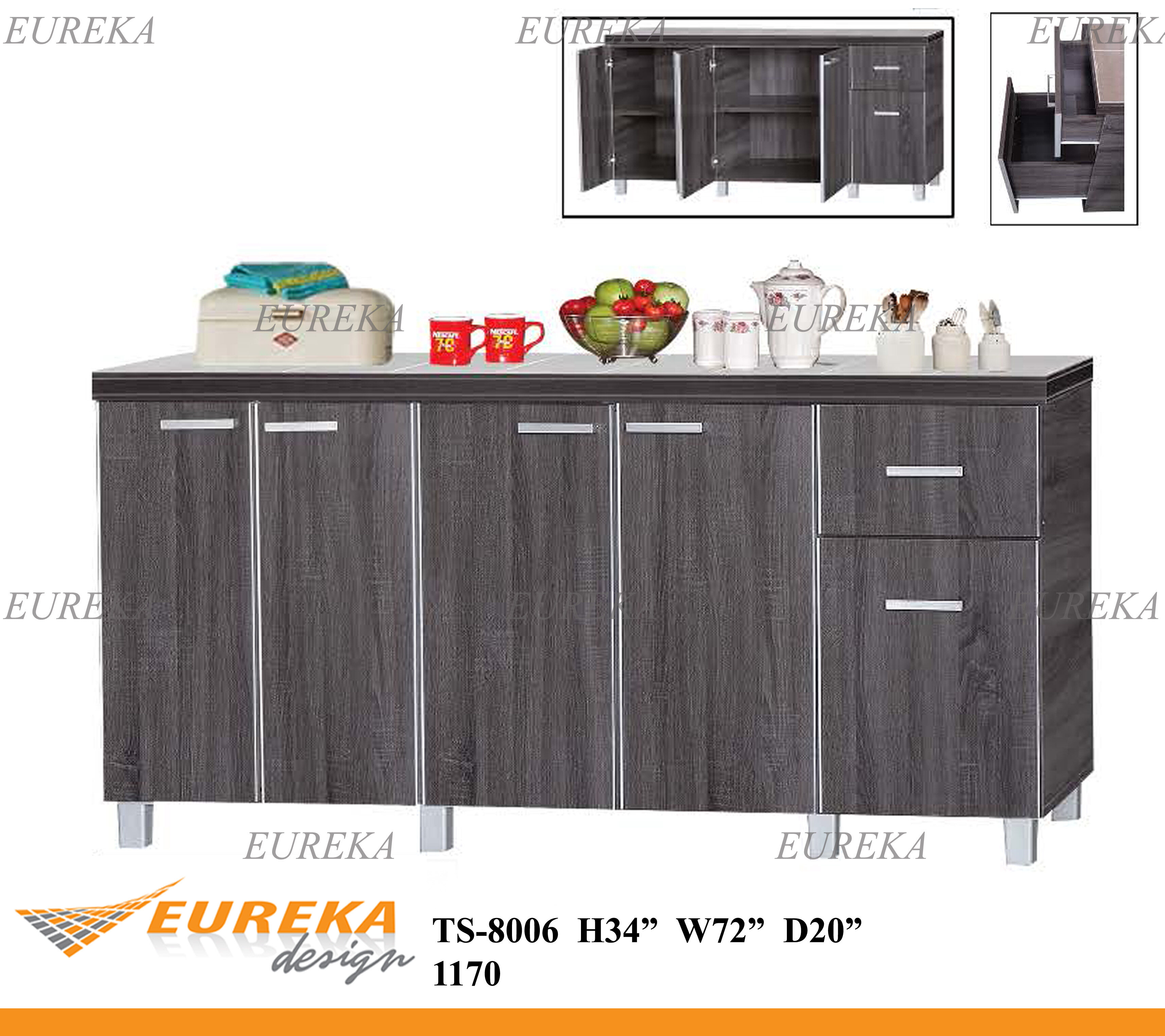 Eureka Ft Low Kitchen Cabinet Xxl Size Kabinet Dapur Xxl Almari