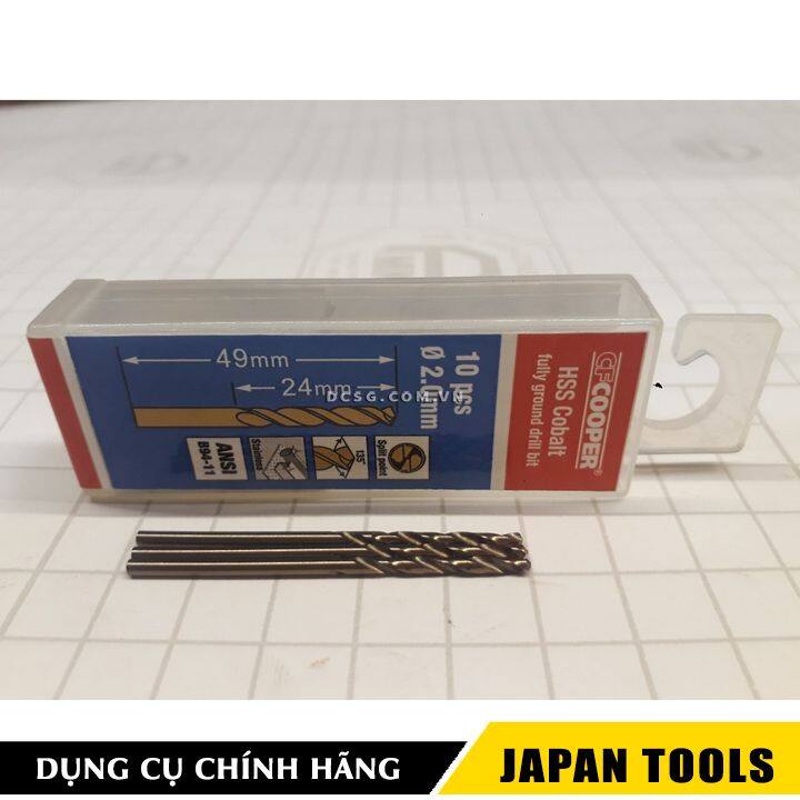 MŨI KHOAN THÉP INOX CFCOOPER HCM020