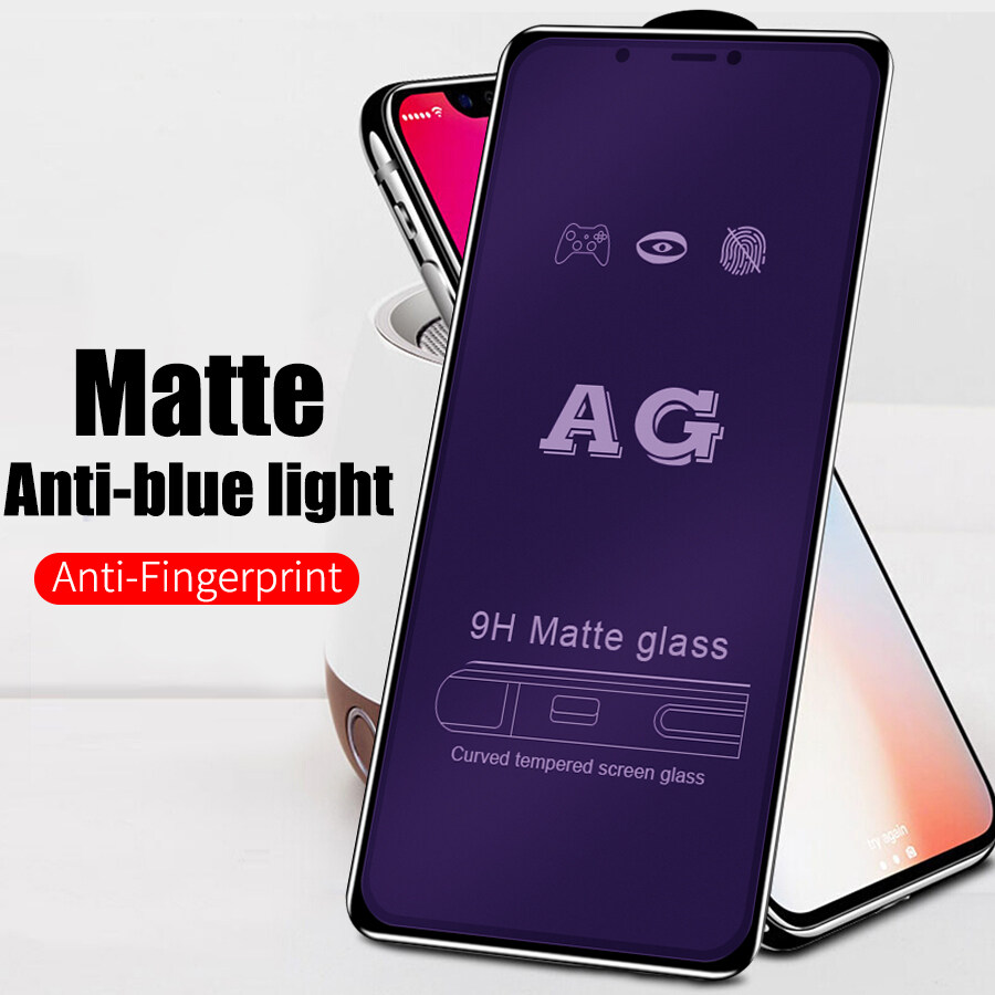 Full Coverage Anti Uv Blue Light Matte Frosted Tempered Glass For Vivo