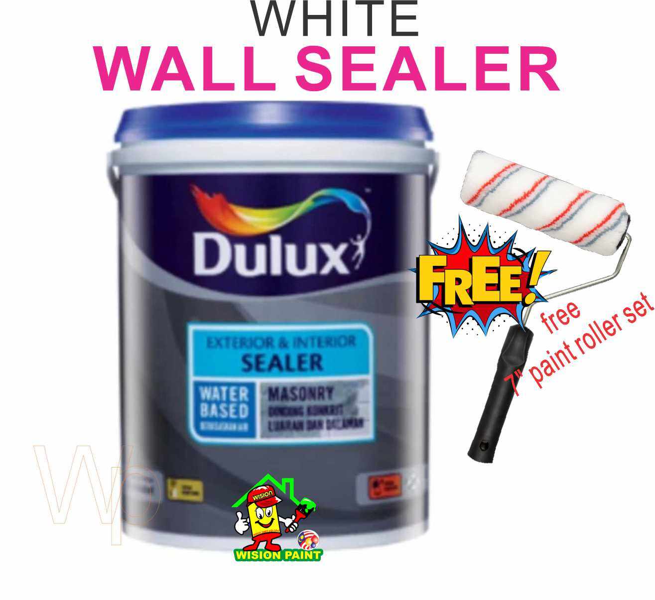 L Dulux Exterior Interior Wall Sealer Free Roller Set